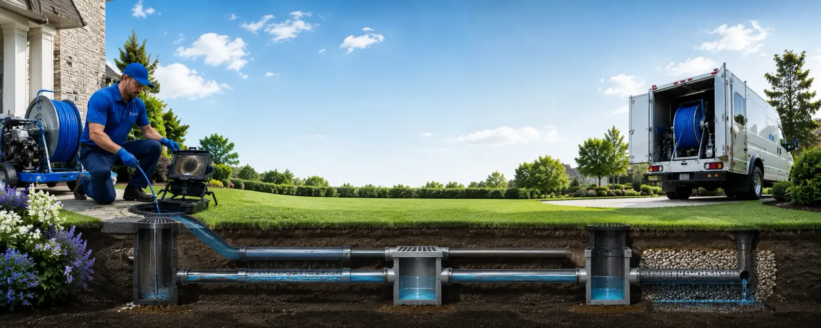 Outdoor drain cleaning information for Arbovale, WV